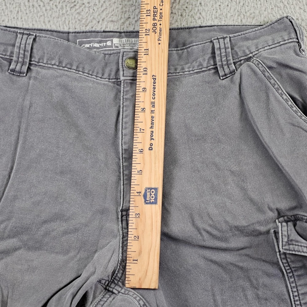 Carhartt Cargo Pants Mens 38x30 Gray Relaxed Fit Rugged Work Utility Pockets‎ - Picture 5 of 11